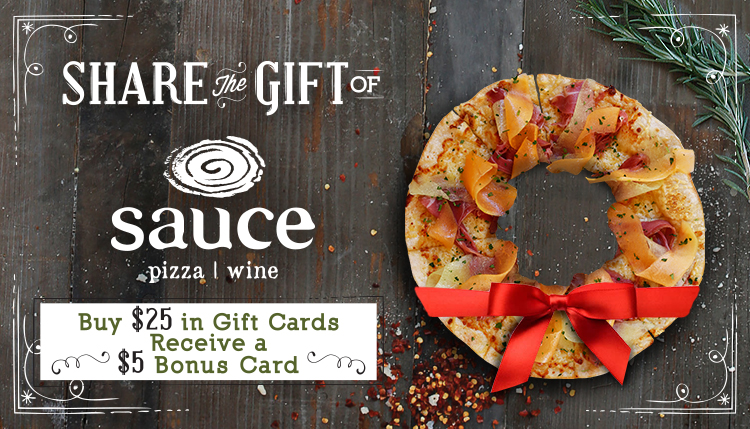 Sauce Holiday $5 Bonus Card Blog Image