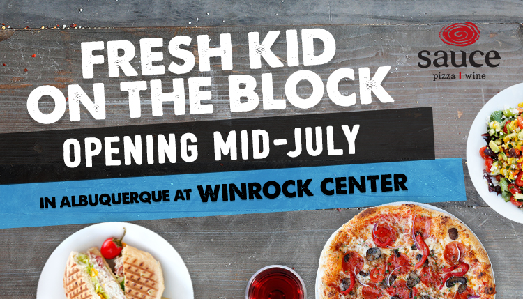 Suace Pizza & Wine Opening Mid-July in Albuquerque at Winrock Center