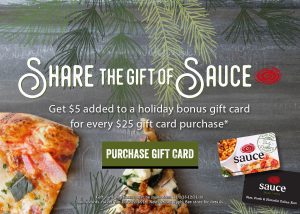 Sauce Holiday Bonus