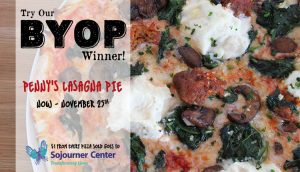 Try our BYOP Winner! Penny's Lasagna Pie Now - November 25th