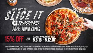 Any way you slice it, teachers are amazing. 15% off for Teacher Appreciation Week