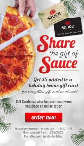 Share the gift of Sauce