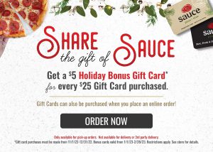 Holiday Bonus Gift Card