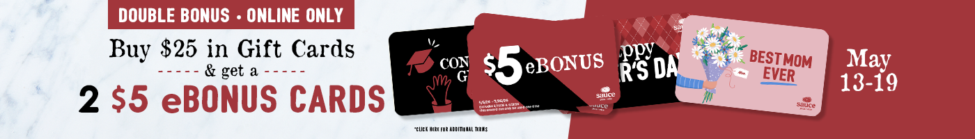 Buy $25 in gift cards and get 2 $5 eBonus cards